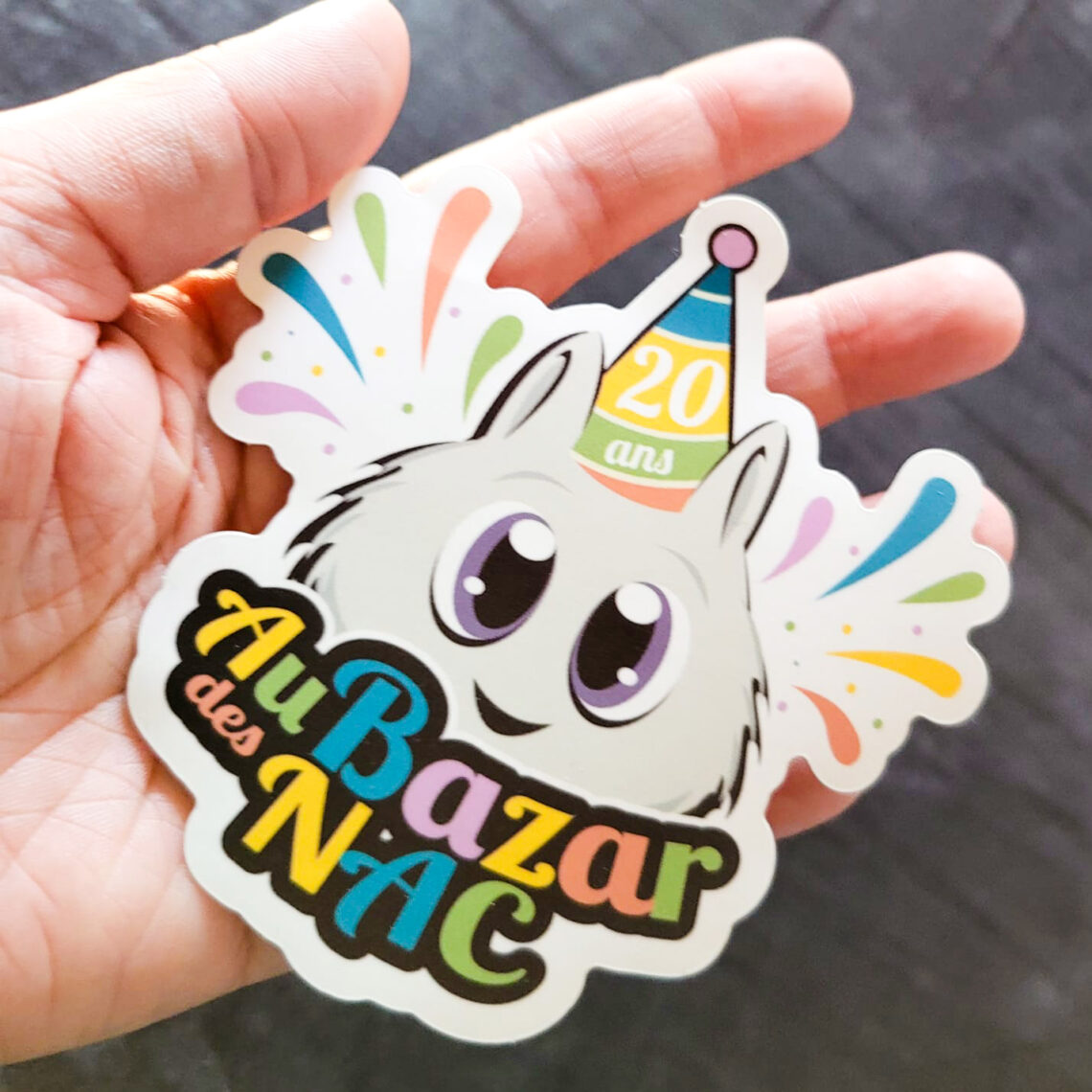 🎉 Sticker “Bazar des Nac – 20 ans” - Au Bazar des NAC Sticker 20 ans ...